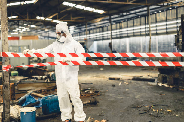 Professional Infectious Disease Decontamination technician working in Saddle Brook, NJ